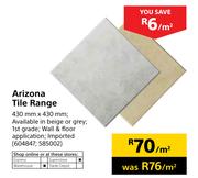 Arizona Tile Range-430mm x 430mm Per Sqm