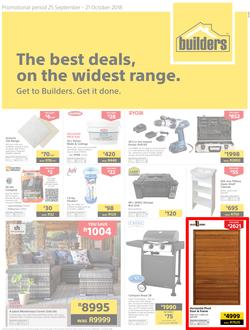Builders KZN: The Best Deals, On The Widest Range (25 Sep - 21 Oct 2018), page 1