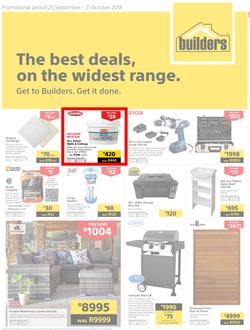 Builders KZN: The Best Deals, On The Widest Range (25 Sep - 21 Oct 2018), page 1