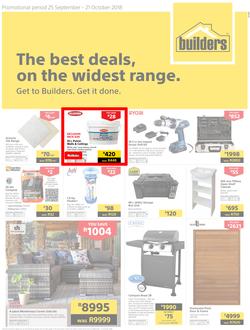 Builders KZN: The Best Deals, On The Widest Range (25 Sep - 21 Oct 2018), page 1