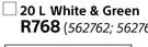 Duram 20Ltr Weather Roof White & Green