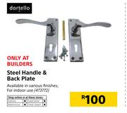 Dortello Steel Handle & Back Plate
