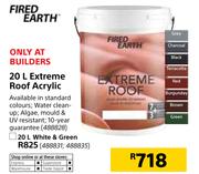 Fired Earth 20Ltr Extreme Roof Acrylic