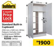 Builders Standard Built-In Cupboard 2100mm x 1820mm