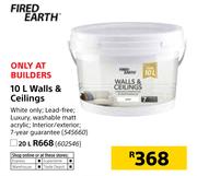Fired Earth 20Ltr walls & Ceilings