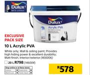 Dulux 20Ltr Acrylic PVA