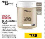 Fired Earth 20Ltr Sandstone Paint