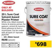Plascon 20L Sure Coat Water-Based Plaster Primer