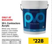 PVA 20Ltr Contractors Acrylic