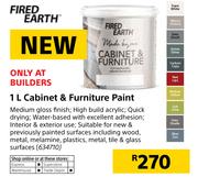 Fired Earth 1L Cabinet & Furniture Paint