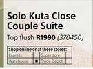 Solo Kuta Close Couple Suite Top Flush