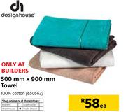 Design House 500mm x 900mm Towel-Each