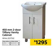 450mm 2 Door Tiffany Vanity Cabinet White