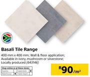 Basali Tile Range-400mm x 400mm Per Sqm