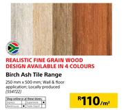 Birch Ash Tile Range-250mm x 500mm Per Sqm