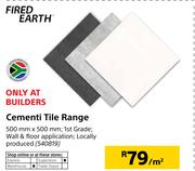 Cementi Tile Range-500mm x 500mm Per Sqm