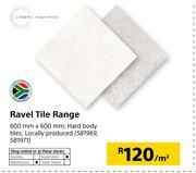 Ravel Tile Range-600mm x 600mm Per Sqm