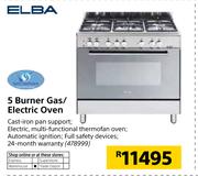 Elba 5 Burner Gas/Electric Oven