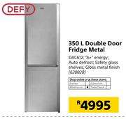 Defy 350Ltr Double Door Fridge Metal