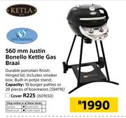 Ketla 560mm Justin Bonello Kettle Gas Braai