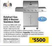 Alva kalahari Gas BBQ 4 Burner Stainless Steel