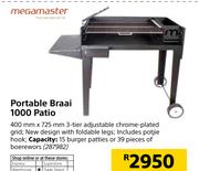 Megamaster Portable Braai 1000 Patio
