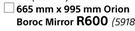 Orion Boroc Mirror-665mm x 995mm Each