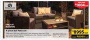 Design House 4 Piece Bali Patio Set-2780mm x 1000mm x 800mm Per Set