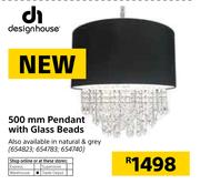 Design House 500mm Pendant With Glass Beads