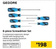 Gedore 6 Piece Screwdriver Set