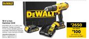 DeWalt 18V Li-Ion Hammer Drill