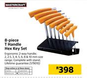 Mastercraft 8 Piece T-Handle Hex Key Set