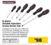 Mastercraft 6 Piece Double Injection Screw Driver Set