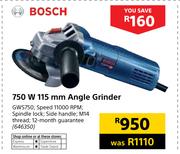 Bosch 750W 115mm Angle Grinder