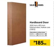 Solid Doors Hardboard Door-2032mm x 813mm Each