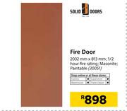 Solid Doors Fire Door-2032mm x 813mm