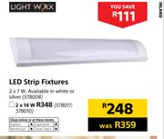 Light Worx 2 x 14W LED Strip Fixtures