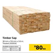 Timber Sap 38mm x 114mm x 3.6mm-Each