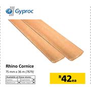 Gyproc Rhino Cornice 75mm x 36m-Each