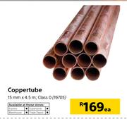 Coppertube 15mm x 4.5m-Each