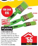 Academy 3 Piece Brush Set-Per Set