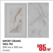 Import Ceramic Wall Tile-Per Sqm