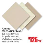 Polished Porcelain Tile Range-Per Sqm