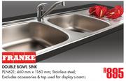Franke Double Bowl Sink