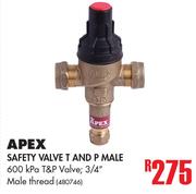 Apex Safety Valvet And P Male