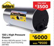 Builders 150L High Pressure Geyser