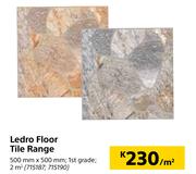 Ledro Floor Tile Range-500mm x 500mm Per Sqm