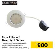 Lightworx 8 Pack Round Downlight Fixture