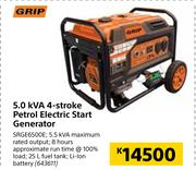 Grip 5.0kVA 4-Stroke Petrol Electric Start Generator SRGE6500E