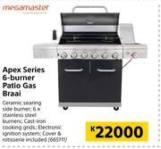 Special Megamaster Apex Series 6 Burner Patio Gas Braai — m.guzzle.co.za